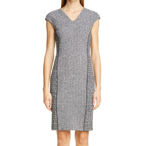 St. John Abby Boucle Knit Sheath Dress 6
